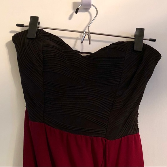 Charlotte Russe Sweetheart Neckline Maroon Dress - Picture 4 of 5